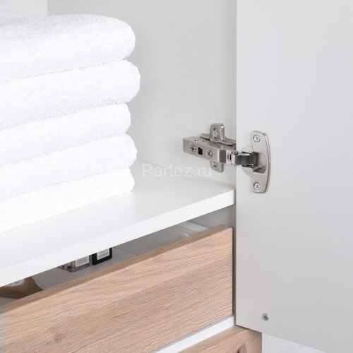 Пенал подвесной Итана Nature 1.0 40 (400х350х1550) правый, дуб (396903)