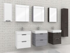 Тумба под раковину AQUATON СИЛЬВА 60 напольная, Дуб Полярный (1A211801SIW70)