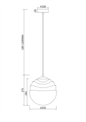 Подвесной светильник Maytoni P074PL-01N