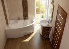 Ванна акриловая Ravak ASYMMETRIC 170x110 левая белая