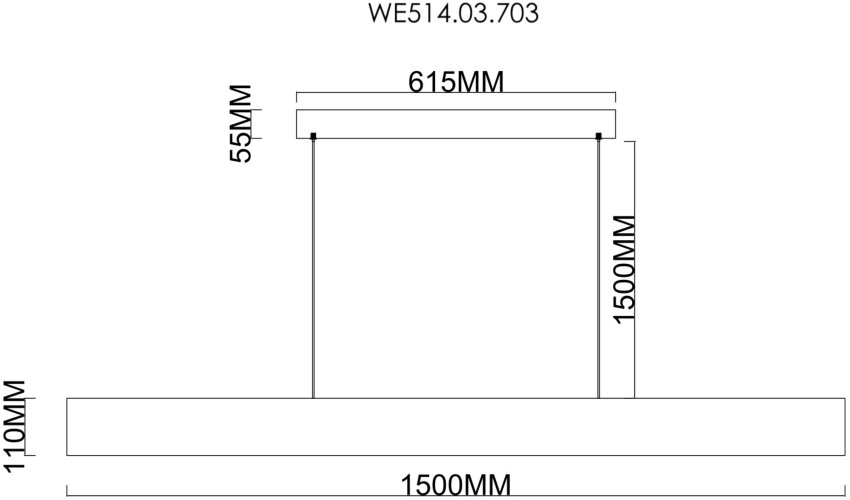 Подвесной светильник Wertmark WE514.03.703