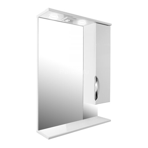 Зеркало-шкаф Loranto Стиль 60 правостороннее, 600х825х170, белый (CS00024457)