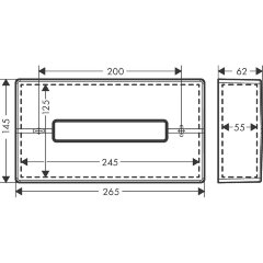Диспенсер для салфеток Hansgrohe AddStoris шлифованная бронза (41774140)