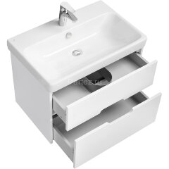 Тумба под раковину Aquaton Оливия 70 подвесная, цвет белый матовый (1A254301OL010)