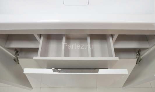 Тумба под раковину AQUATON Шерилл 85 подвесная, белая (1A208801SH010)