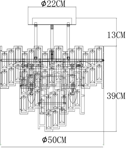 Потолочная люстра Arte Lamp A1005PL-8GO