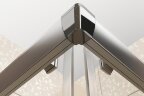 Душевой уголок Ravak Blix BLCP4-80, профиль хром, стекло прозрачное