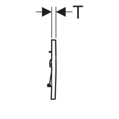 Кнопка смыва Sigma 30 для двойного смыва, глянцевый хром/матовый хром (115.883.KH.1)