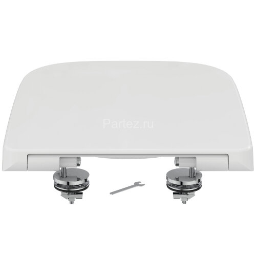 Сиденье с крышкой для унитаза Ideal Standard i.life B с функцией плавного закрытия, дюропласт, метал