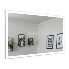 Зеркало AZARIO Havana 1000х700 с подсветкой, сенсорный выключатель с функцией диммера, алюминиевая р