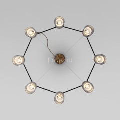 Подвесная люстра Eurosvet 70219/8 черный/античная бронза