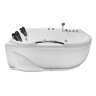 Ванна акриловая Loranto 1200х1700х650 с гидромассажем, левосторонняя, для двух персон (CS-806NL)