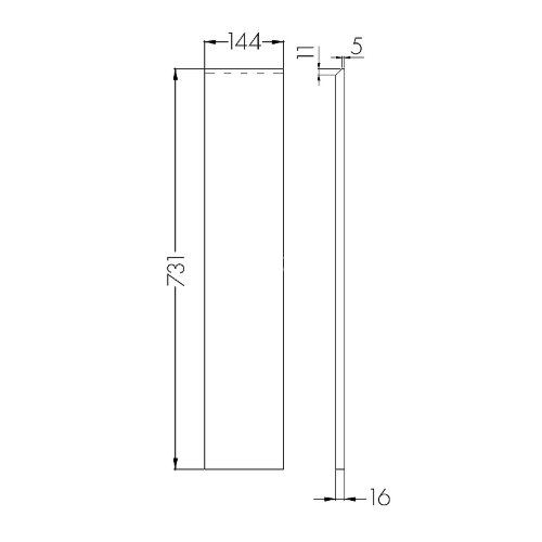 Фасад для тумбы Aquaton Лондри 20 Дуб Кантри (1A275001LHDY0)