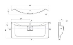 Раковина AQUATON Шерилл 1050, белая (1A71323KSH010)