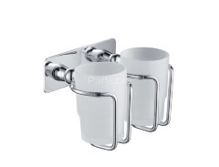 Стакан для зубных щеток двойной Timo Nelson 150032/00 хром