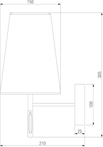 Бра Eurosvet 60137/1 хром