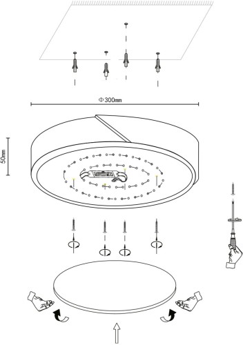 Потолочный светильник Velante 445-207-01