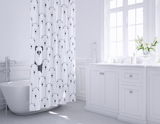 Шторка для ванной Fixsen "PANDA" (FX-2501)