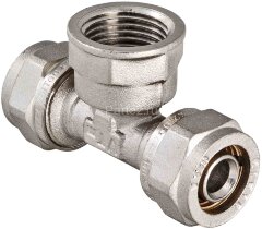 Тройник обжимной с внутренней резьбой 16х1/2&quot;х16 VALTEC