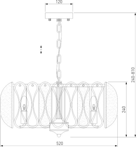 Подвесная люстра Bogate's 365/6