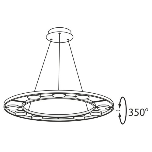 Подвесная люстра Maytoni MOD070PL-L63B3K