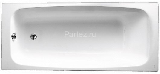 Ванна чугунная Jacob Delafon DIAPASON 170x75 см с антискользящим покрытием, без отверстий для ручек,