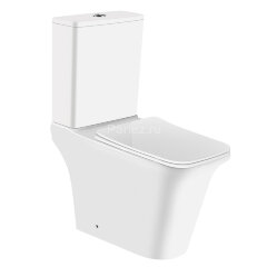 Унитаз-компакт Azario AVERO 660x360х820 напольный, безободковый в комплекте с бачком, смывным механи