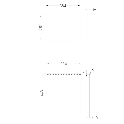 Фасад для тумбы Aquaton Лондри 40 Дуб Рустикальный (1A274901LHDR0)