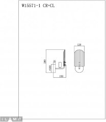 Бра iLamp W15571-1 CR+CL