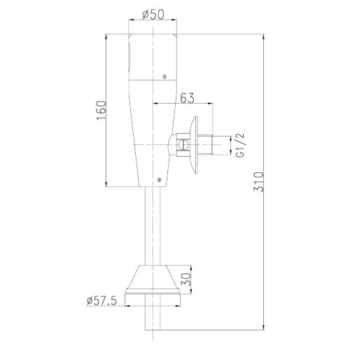 Смывное устройство Lemark Project LM4654CE для писсуара бесконтактное (сенсорное)