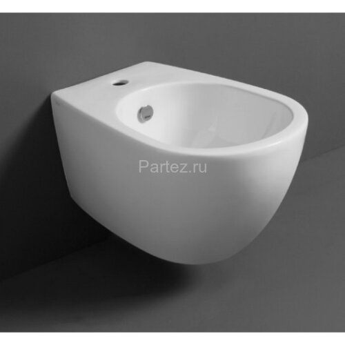 Биде подвесное Simas Vignoni 365х560х340 с 1 отверстием под смеситель, с креплением F85, цвет белый