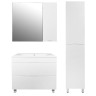 Комплект тумба Loranto Santorini 80 810х460х810 напольная, с раковиной Leon, Белый Глянец (CS0008697