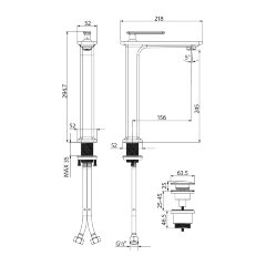 Смеситель Lemark Mista LM6409WG для раковины