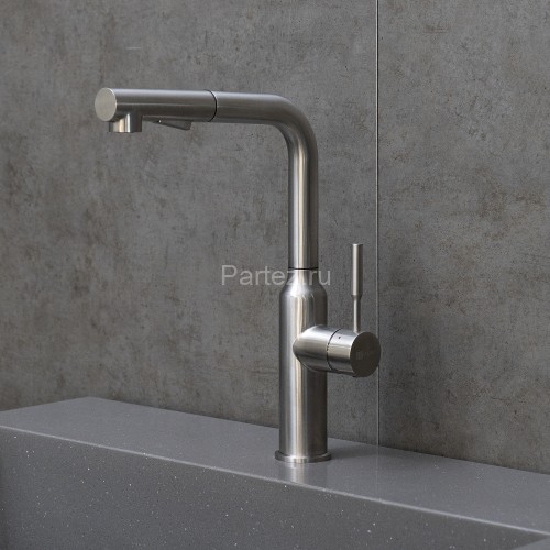 Смеситель Lemark Expert LM5085S для кухни с вытягивающимся поворотным изливом