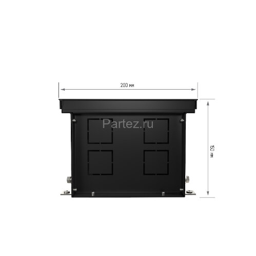 Конвектор внутрипольный Royal Thermo ATRIUM-150/200/2800-DG-U-AU