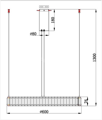 Подвесная люстра Divinare 1135/17 SP-36