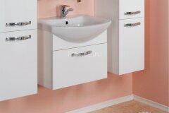 Тумба под раковину AQUATON Ария 65 белая (1A134001AA010)