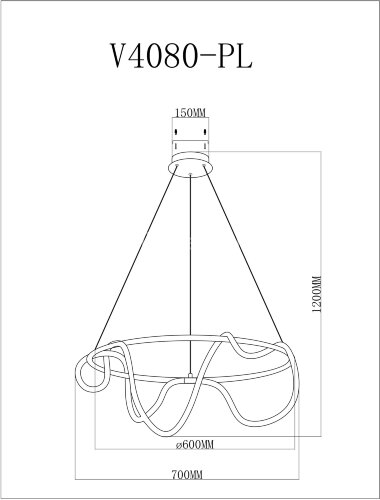 Подвесной светильник Moderli V4080-PL