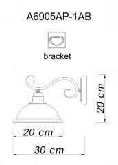 Бра Arte Lamp A6905AP-1AB