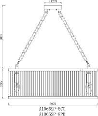 Подвесная люстра Arte Lamp A1065SP-8CC