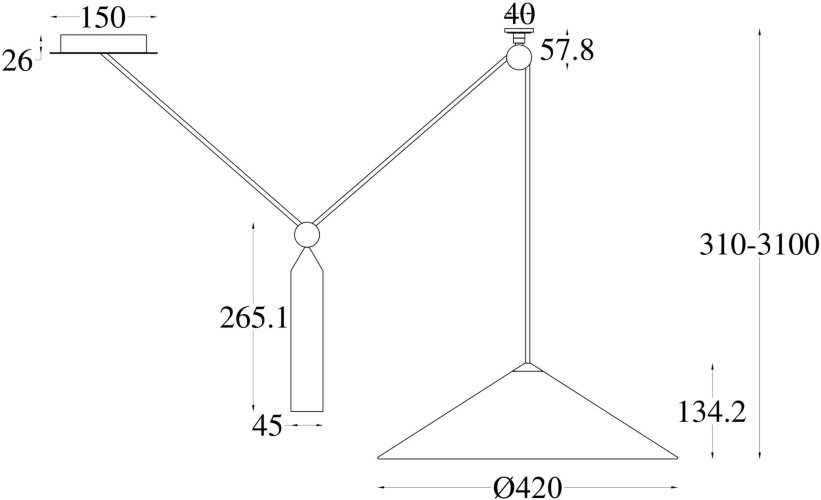 Подвесной светильник Maytoni P080PL-01B