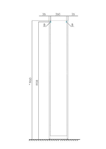 Пенал напольный AQUATON ЛОНДРИ 31 белый глянец (1A260603LH010)