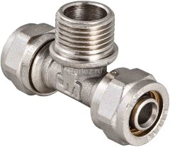 Тройник обжимной с наружней резьбой 20х3/4&quot;х20 VALTEC