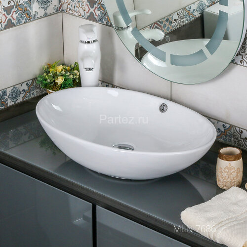Накладная раковина melana mln-7686
