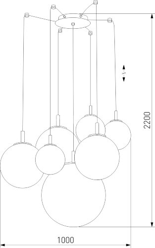 Подвесной светильник TK Lighting 4608 Cadix Gold