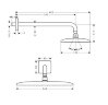 Hansgrohe 27376000 Верхний душ Raindance E 360 AIR 1jet, держатель 390 мм, 1/2