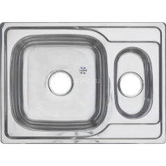 Мойка 6950S U MELANA 0,8/180 1,5-я чаша врезная прямоугольная с сифоном (228 t *10)