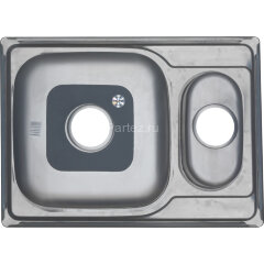 Мойка 6950S U MELANA 0,8/180 1,5-я чаша врезная прямоугольная с сифоном (228 t *10)
