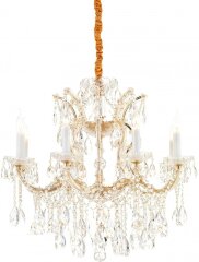 Подвесная люстра iLamp 6071-8 GD+CL