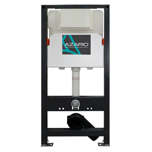 Сет AZARIO NEW Инсталляция 3/6л + подвесной унитаз Azario Mona 530x360x365 с быстросъемным сиденьем 